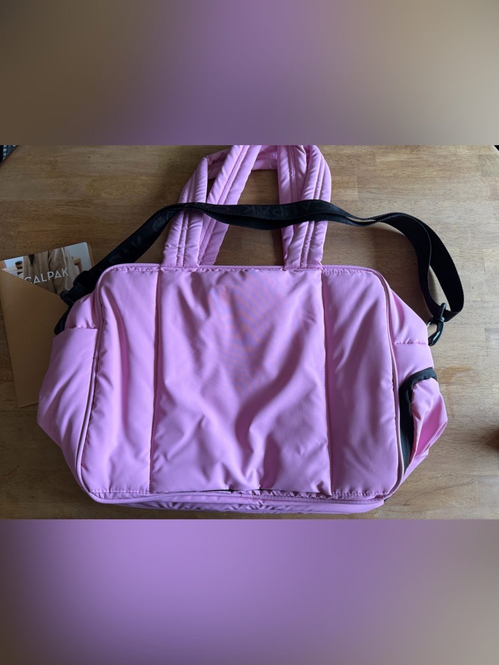 Brand new!! Calpak Pink Luka Duffel Bag - Picture 2 of 2